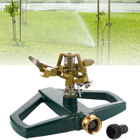 Arroseur rotatif à 360 degrés pour pelouse, arroseur automatique de jardin avec couverture réglable sur une grande surface