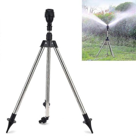 Arroseur rotatif à support rotatif, arrosage automatique à 360° pour grandes surfaces, cour, jardin, pelouse, irrigation domestique automatique