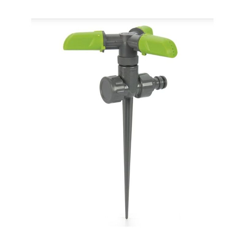 Arroseur rotatif sur pic 3 bras Pression : 2-4 bar Fonction 360° Débit : 30L/min Vito green