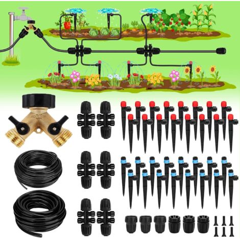 Arroseurs automatiques, kits de micro-asperseurs pour irrigation goutte à goutte, systèmes d'irrigation goutte à goutte pour jardin, arroseurs de jardin, arroseurs à connexion rapide à monter soi-même