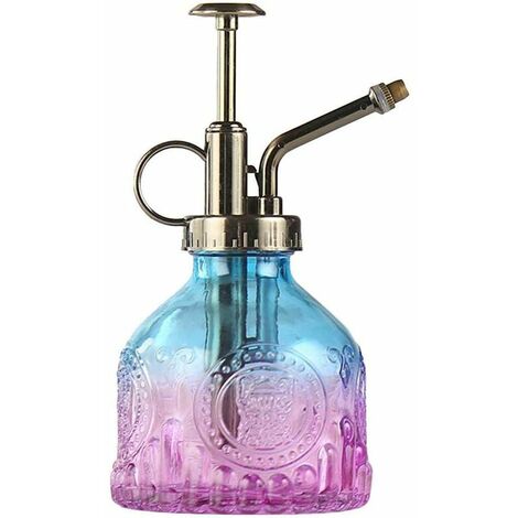Arrosoir 200ml,Flacon Vaporisateur d'eau Plant Mister Flower Pot Atomiseur d'usine de Spritzer de Grande capacité antidérapant Arrosoir décoratif Vintage en Verre pour Plantes d'intérieur/d'extérieur