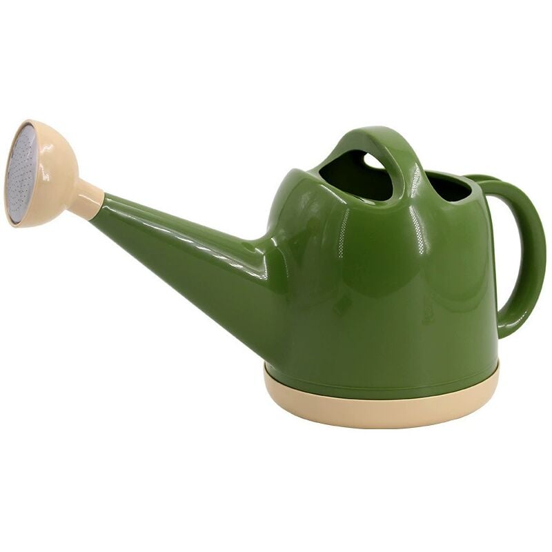 Arrosoir avec tête de pulvérisation, arrosoir pour plantes avec long manche et buse (4 litres), vert militaire