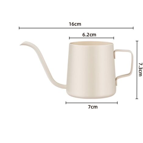 Arrosoir - blanc - 250 ML - Met bec verseur en acier inoxydable long - Convient aux petites plantes d'intérieur, plantes grasses et usage au jardin