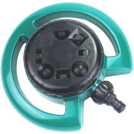 Arrosoir de jardin, arroseur de pelouse, arroseur automatique huit modes d'arrosage rotatifs pour intérieur et extérieur Vert