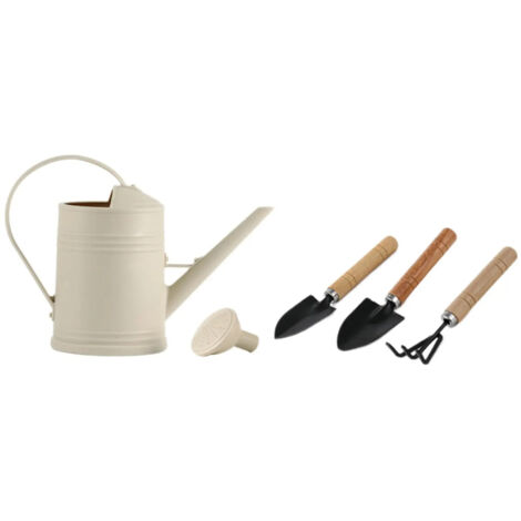 Arrosoir de jardin au design lgant couleur beige