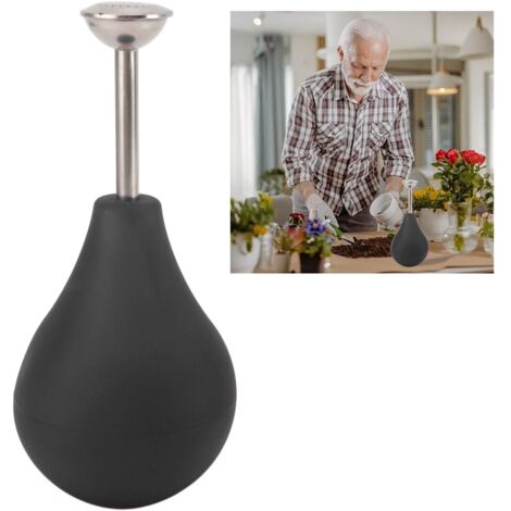 Arrosoir de Jardin Silicone Noir 224ml avec Embout Long - Spray Balle pour Plantes Multi-fonction, 120g