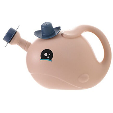 Arrosoir décoratif et fonctionnel - Design original à la forme de Baleine, PP - 14 trous pour vaporisation uniforme - Dimensions 12x23x14cm - Rose - 1x dans le pack