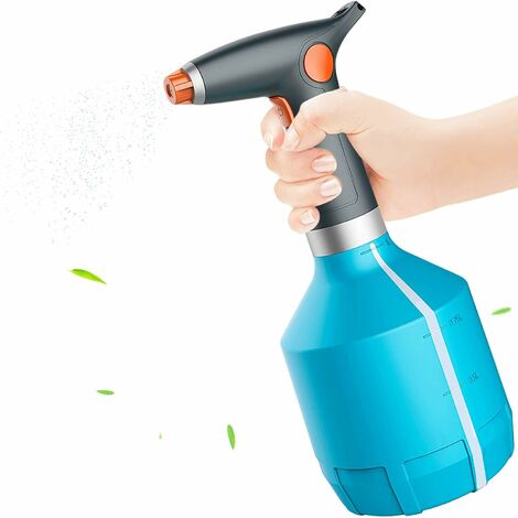 Arrosoir électrique 1L, Pulvérisateur de Plantes, Flacon Pulvérisateur électrique avec buse réglable pour Jardinage, Nettoyage ménager, l'alcool, d'intérieur/d'extérieur Plantes