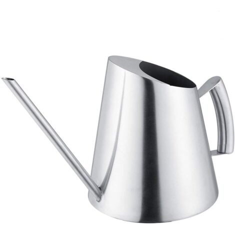Arrosoir en acier inoxydable de 900 ml - Arrosoir à long bec, idéal pour les plantes d'intérieur et les jardins de balcon, petit arrosoir en métal pour un arrosage précis.