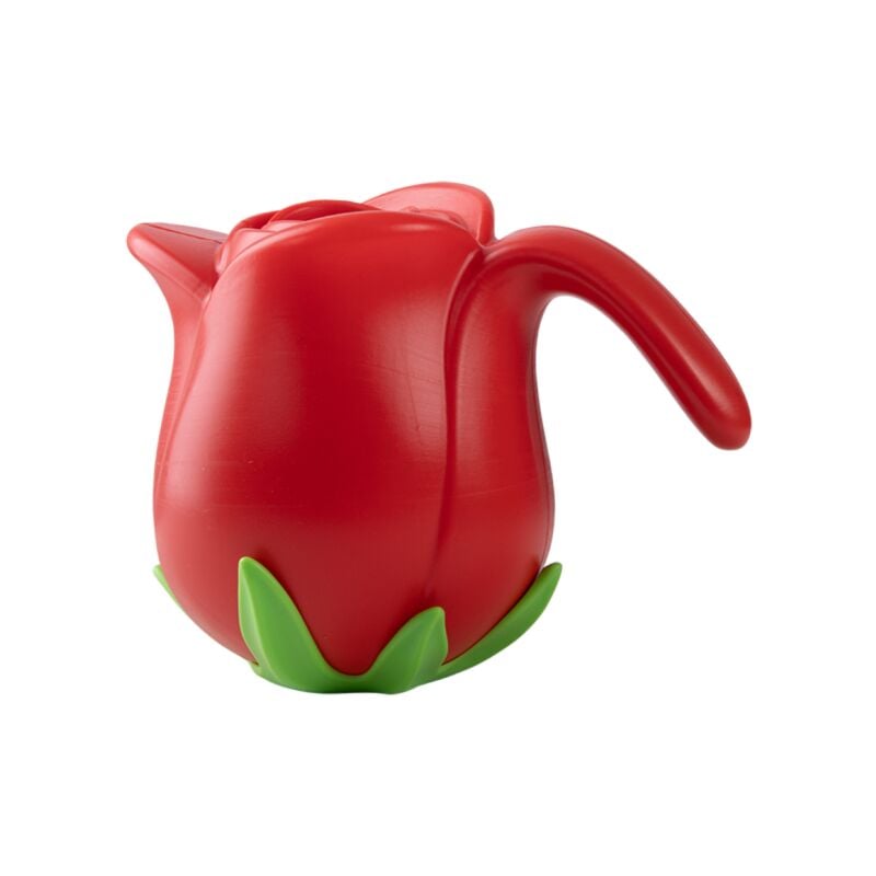 Arrosoir en forme de rose sans épines - Rouge - L 22,4 x P 15,1 x H 17,6 cm - Livraison gratuite