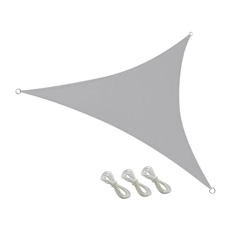 Tumalagia - lifcausal Voile d'ombrage triangulaire anti-UV 3m pour serre respirante extérieure Protection jardin, piscine, terrasse & camping