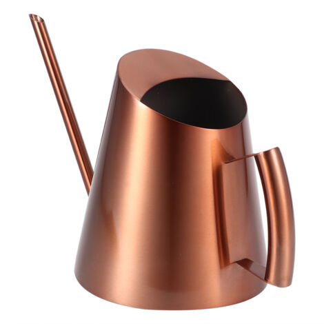 Arrosoir Métallique en Acier Inoxydable pour Jardins et Plantes Intérieures Bronze L 1500ml