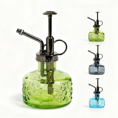 Arrosoir Plante Interieur en Verre Transparent, Design élégant, Petit arrosoir décoratif avec Bec Long Fin, idéal pour arrosage des Plantes d’intérieur et bonsaï