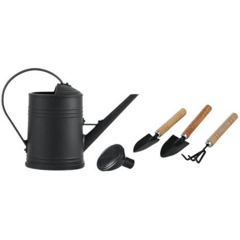 Arrosoir pour lirrigation du jardin grand pot de fleurs noir