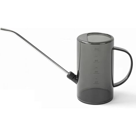 Arrosoir pour plantes d'intérieur, 1 l, avec long bec en acier inoxydable , mini format avec échelle de mesure