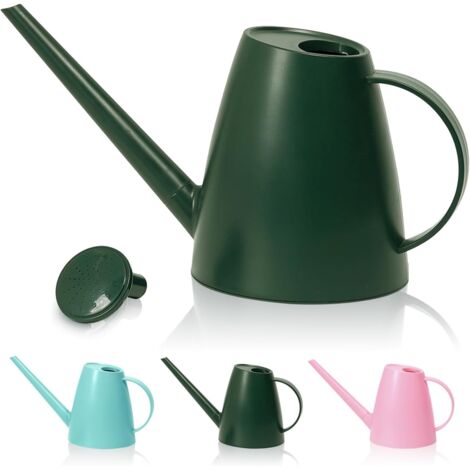 Arrosoir pour Plantes d'Intérieur à Long Bec 1,8L pour Jardin Intérieur/Extérieur Petit Arrosoir Maison Fleurs en Vert Émeraude