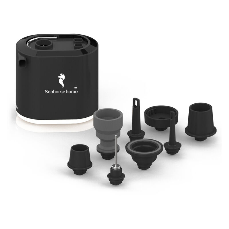 LIFCAUSAL Gonfleur-déflateur électrique sans fil multifonction Pompe à vide portable pour matelas et tentes avec éclairage LED intégré (camping/plein