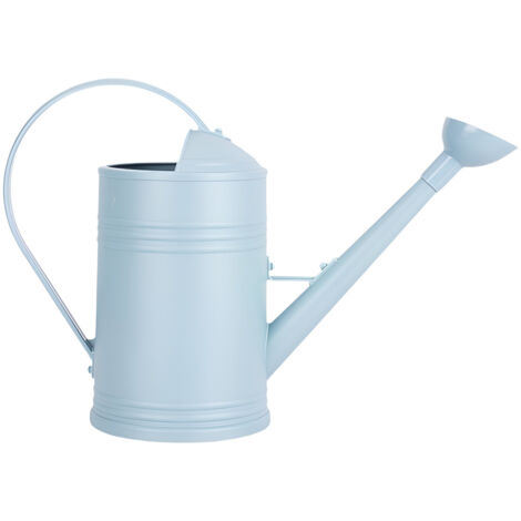 Arrosoir pour pot de fleurs dcoratif bleu de 2 litres