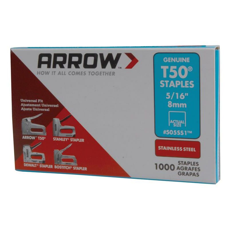 Arrow - Fastening 505SS/T50 5/16 - 8MM Staples