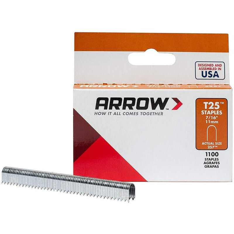 

Caja de 1000 grapas T25 11 mm - Arrow