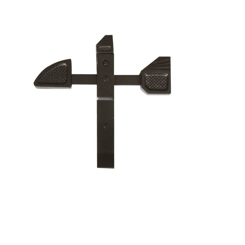 Arrêt de portail à bascule en fonte épaisseur maximal du portail 58 mm finition noir torbel 0885001