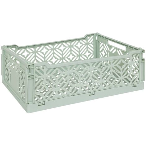 Arry caja plegable verde claro 40x30x15cm - Atmosphera créateur d'intérieur