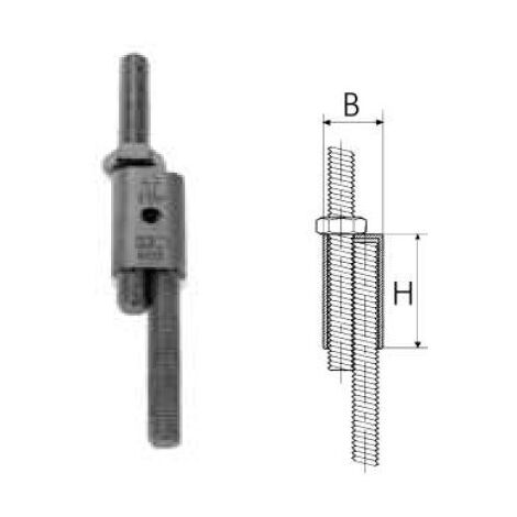 Art. 6458 Manicotto per accoppiamento barre filettate per filetti M10 6458010-