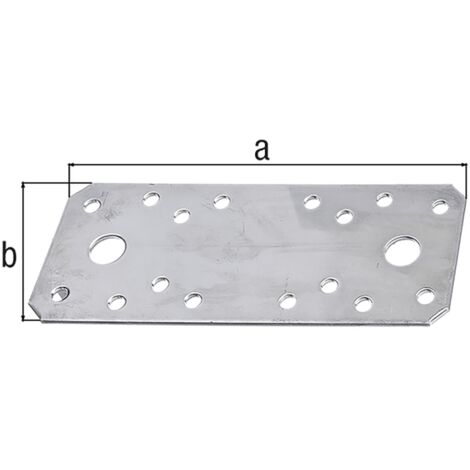 ART 81503 Flachverbinder Stahl 96 x 35 x 2,5 sendzimirverz. FS 50 Stk