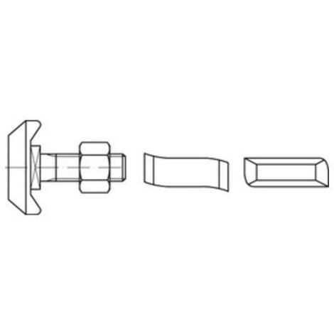 ART 88940 Halfenschr. Typ 40/22 8.8 M 12 x 40 feuerverzinkt tZn S 50 Stk