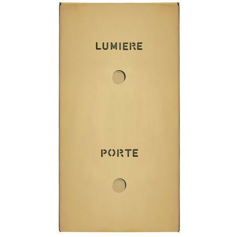 Art d'Arnould univers Epure guichet lumineux avec marquages Porte et Lumière or miroir (67793)