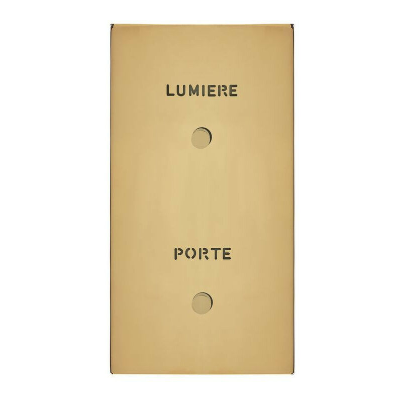 Art d'Arnould univers Epure guichet lumineux avec marquages Porte et Lumière or miroir (67793)