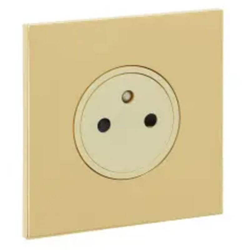 Prise 2P+T 16A 250V or miroir Art d'Arnould 67731