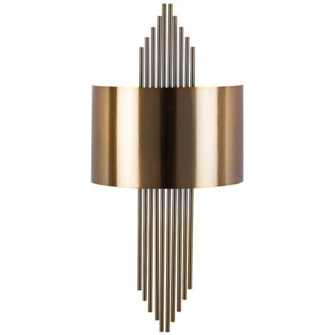 Art-Deco-Wandleuchte - Metall - Goldfarben - 22 x 75 cm - SANGARIUS