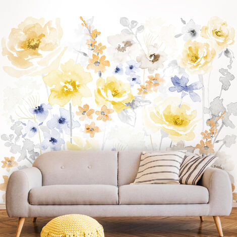 Pink Grey Blue Rose Gold Floral Butterfly Wallpaper Glitter Muriva  Summertime