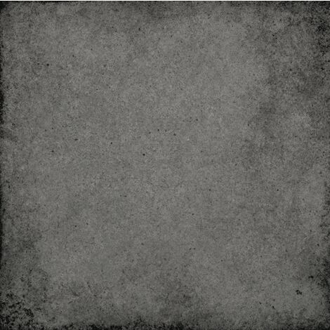 ART NOUVEAU - UNI CHARCOAL GREY - Carrelage 20x20 cm aspect vieilli gris foncé