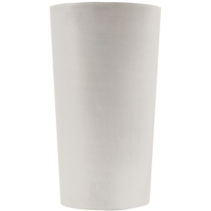 Pot de Fleurs Conique Gris Clair Ø30cm H52cm - Pot de Fleurs Haut en Plastique Recyclé - Design Italien Artplast