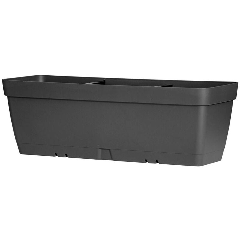 Pot de 60 cm avec réservoir d'eau anthracite - Artplast