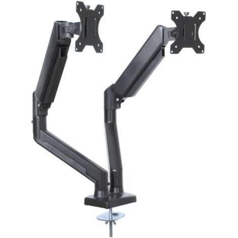 Art UM116 soporte de escritorio negro para 2 monitores
