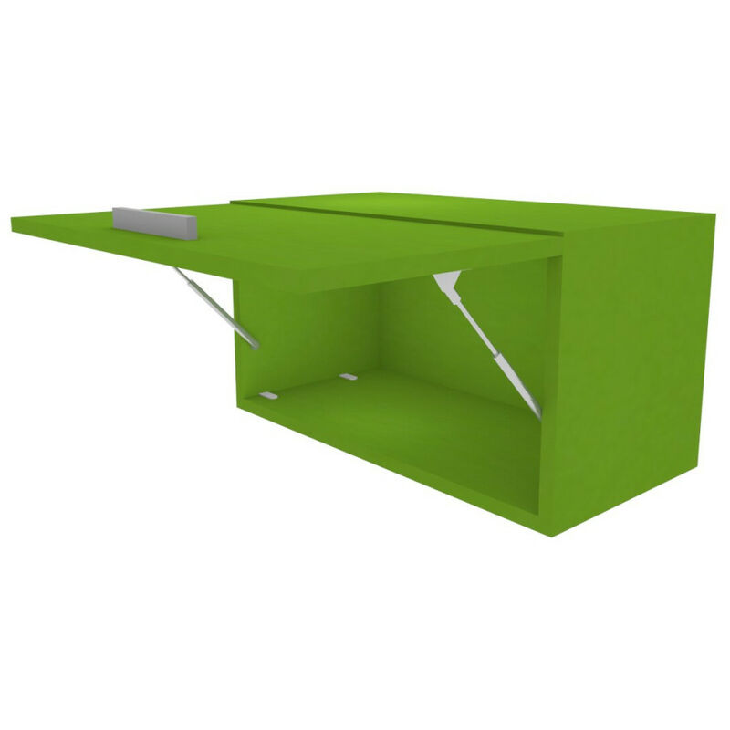 ART.3066BRP - Bibliothèque murale avec porte battante l 60 h 32 Prof.32 - Pomme verte