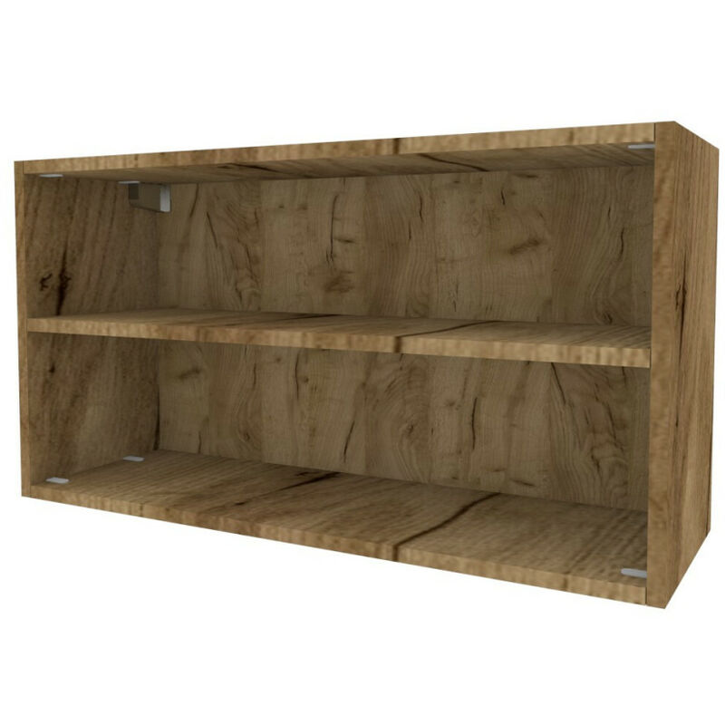 48903LX - Bibliothèque murale l 90 h 48 Prof.30 - chêne