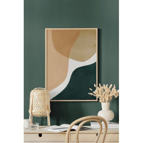 Arte de pared de MDF con marco Painting Multicolor
