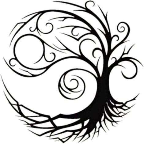 Arte de pared de metal KZQ, Arte del árbol de la vida, Decoración de pared del árbol de la vida celta, Arte de pared esculpido, Letrero familiar de árbol de metal, Decoración familiar de árbol de meta