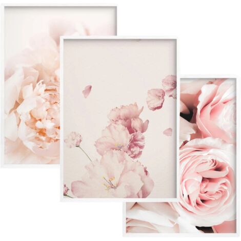 Arte murale, poster da parete, 30x40, fiori, peonie, set da camera da letto