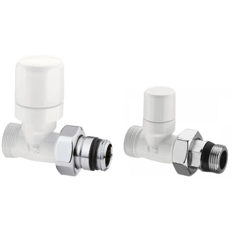 Arteclima - Valvola Termo + Detentore 1/2" Diritti Per Rame/Multistrato - Colore: Bianco