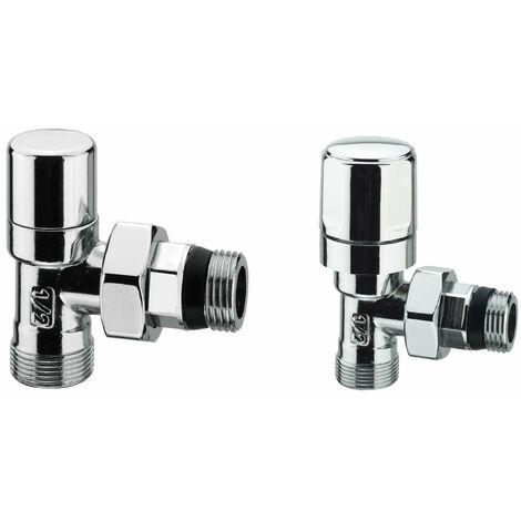 Arteclima - Valvola Termo + Detentore 3/8" A Squadra Per Rame/Multistrato - Colore: Cromo