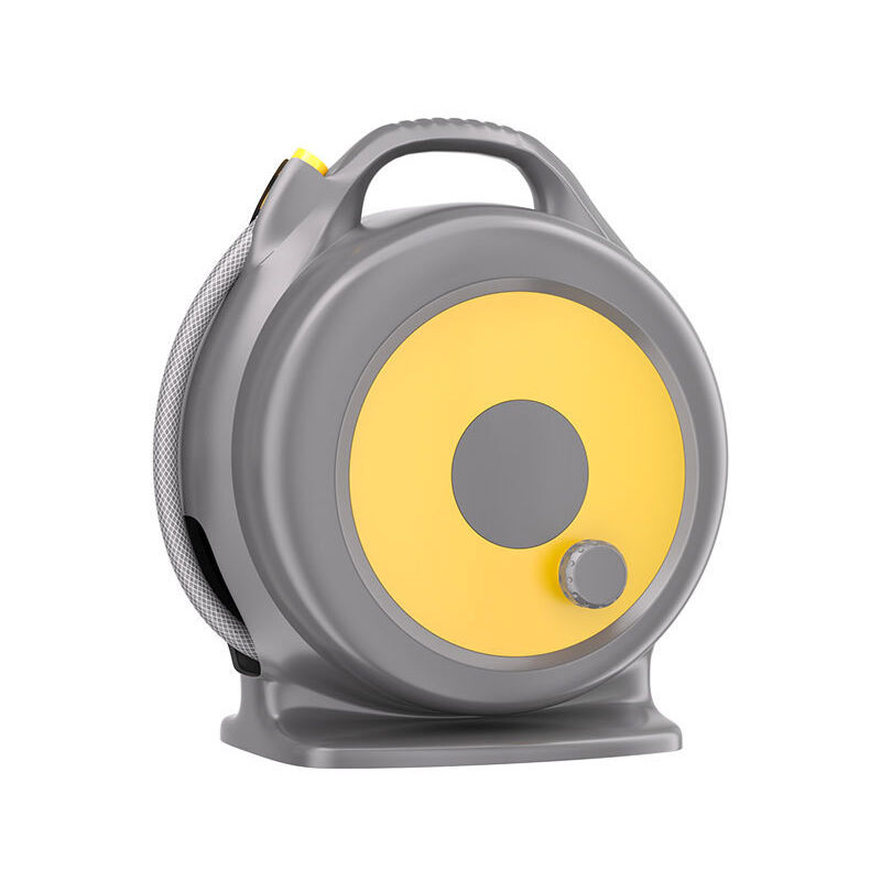 Artefact d'arrosage de jardin tuyau d'eau domestique enrouleur de tuyau d'arrosage rétractable avec 10 buses, verrouillage de n'importe quelle