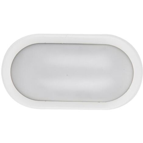 Arteleta plafoniera ip54 led ovale 8w 4000k 680lm bianca gko8.d