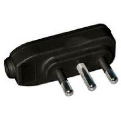 Arteleta spina mobile piatta 2p+t 16a nera rls.9118.n