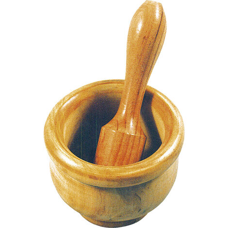 ARTEMA mortero madera con mango 12 cm , Mortereo madera con mango 12 cmFabricado en España con madera de pinoGran calidadIncluye manoApto para uso alimenticioFá