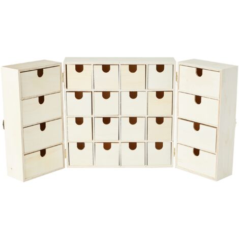 Artemio 14002225 Calendario dell' Avvento a Decorare pubblicitario Legno 55 x 6,5 x 28 cm